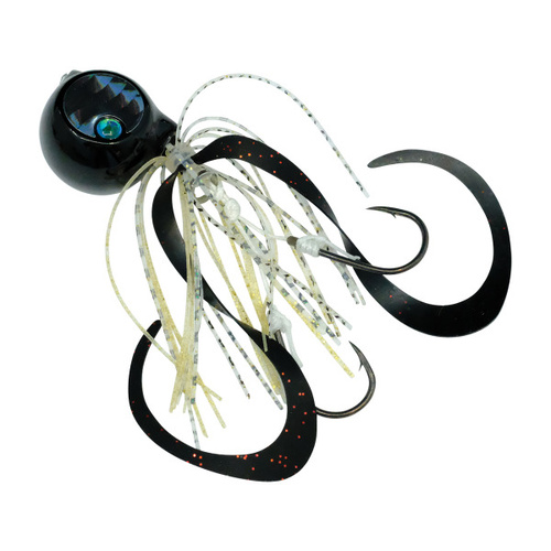 Shimano Tiger Baku Baku 60g Round Fishing Jig #011 - Black Silver