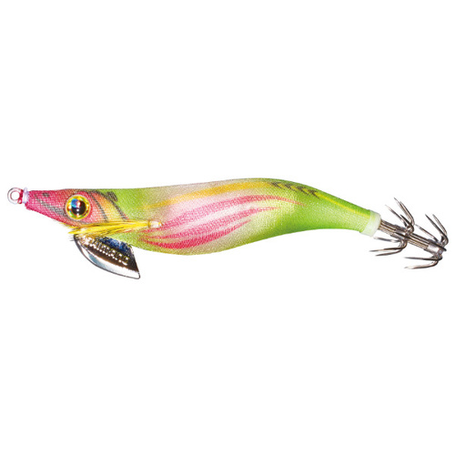 Discontinued - Shimano 2022 Sephia Flash Boost Rattle 3.0 Squid Jig # 012 - Pink Chartruese G