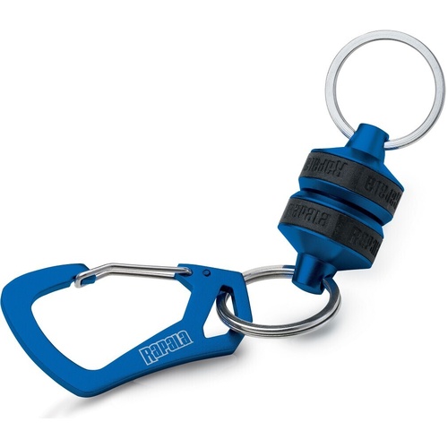 Rapala RCD Magnetic Release Blue Fishing Vest Tool Net Holder Holds 3kg Carabiner