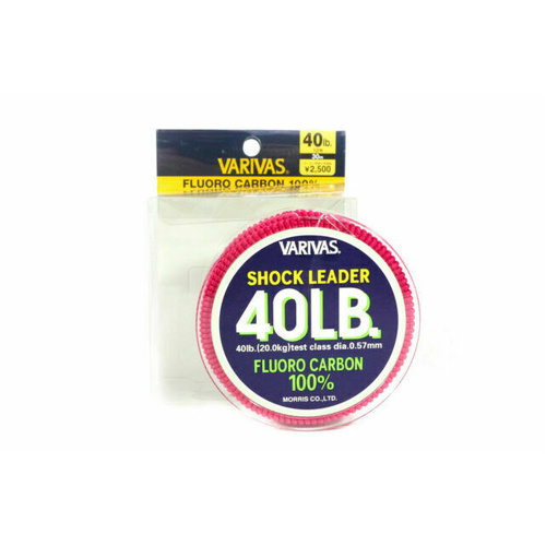 Varivas Fluorocarbon Shock Leader Line 30m #40lb
