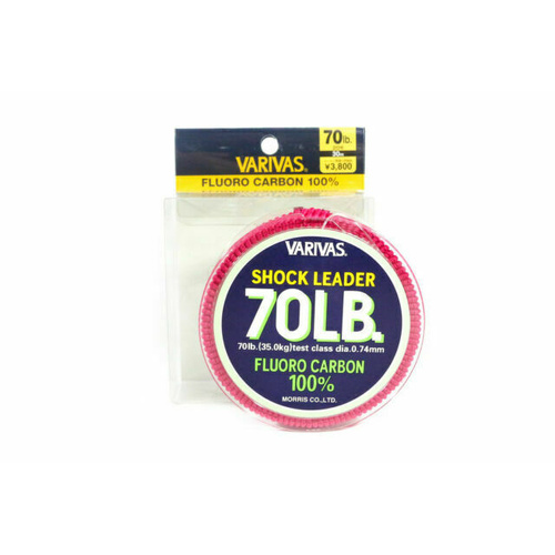 Varivas Fluorocarbon Shock Leader Line 30m #70lb