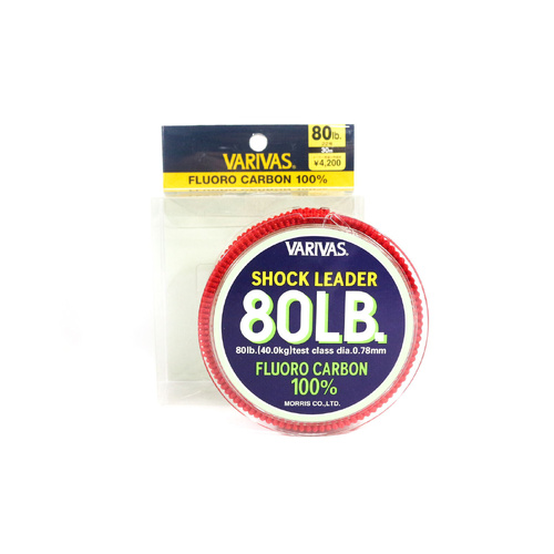 Varivas Fluorocarbon Shock Leader Line 30m #80lb