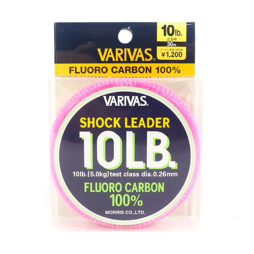 Varivas Fluorocarbon Shock Leader Line 30m #10lb