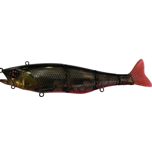 Jackall Gantia 7" Hard Body Swimbait Fishing Lure #Black Red Belly