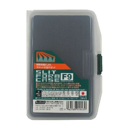 Meiho Slit Form Clear Fishing Tackle Storage Case #F9