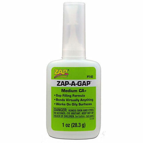 Zap PT-02 Adhesive-A-Gap Glue Bonds Almost Anything Super Strong 1oz
