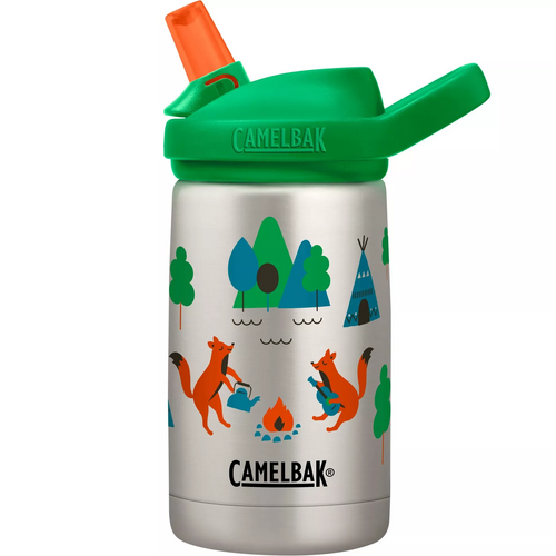 CamelBak Eddy+ Kids Vacuum Stainless Steel 0.35L Water Bottle #Camping Foxes
