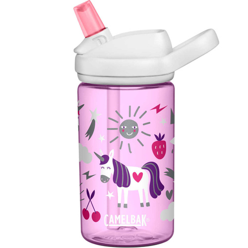 CamelBak Eddy+ Kids 0.4L Water Bottle #Unicorn Party (New)