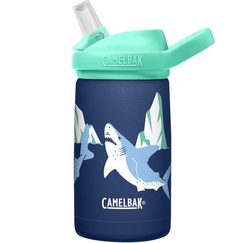 CamelBak Eddy+ Kids Vacuum Stainless Steel 0.35L Water Bottle #Polar Sharks