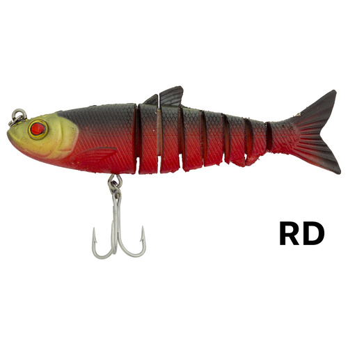 Zerek Live Mullet 4.5" Swimbait Soft Plastic Fishing Lure #Red Devil