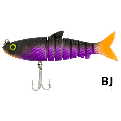 Zerek Live Mullet 4.5" Swimbait Soft Plastic Fishing Lure #Black Jack