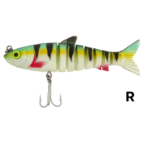 Zerek Live Mullet 3.5" Joint Swimbait Fishing Lure #Redfin