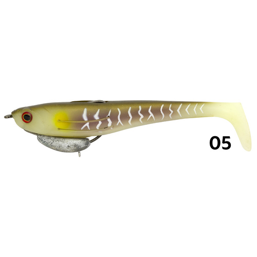 Zerek Flat Shad Pro 5" Snagless Soft Plastic Fishing Lure #Tiger Pit