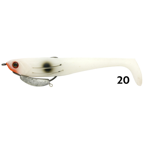 Zerek Flat Shad Pro 5" Snagless Soft Plastic Fishing Lure #Red Head Bear