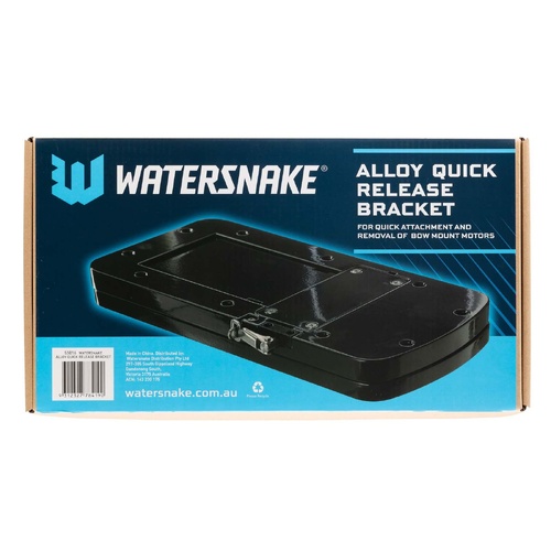 Watersnake Alloy Quick Release Bracket Black Bow Mount Electric Motor