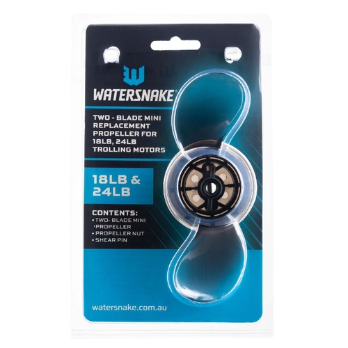 Watersnake 2 Blade Propeller Kit Fit 18lb to 24lb Motors Includes Nut &amp; Pins