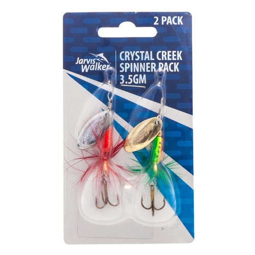 Jarvis Walker Crystal Creek Spinners 3.5g Fishing Lure 2 Set