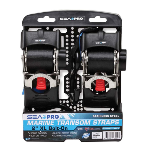 AFN Sea Pro Marine Transom Strap XL 2" Wide -2 Pack