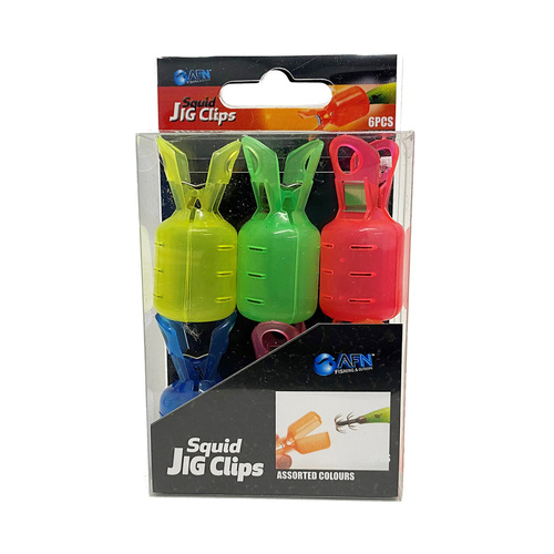 AFN Squid Jig Barb Hook Protector Clip 6 Pack