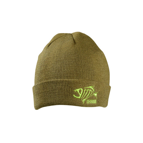 Shimano G.Loomis Khaki Lime Beanie One Size Fits Most