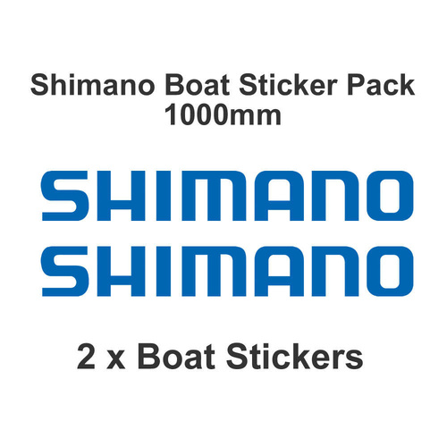 Genuine Shimano Boat Sticker Pack Extra Large 1000mm (2 Stickers / Pack)
