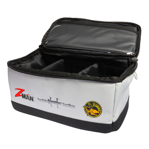 TT Lures Deluxe ZMan Tackle Block Grey - Soft Fishing Tackle Bag Box