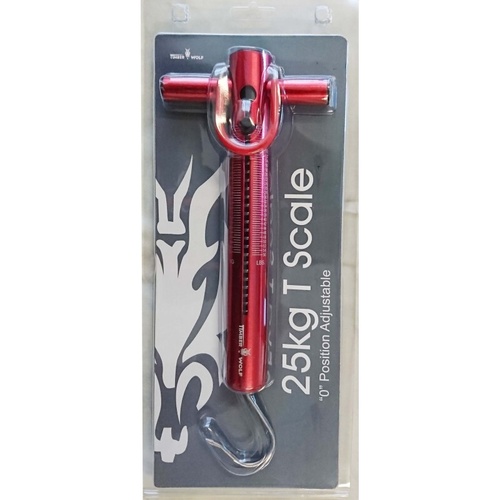 Timber Wolf Fish Hook Hanging Scale 25kg Fishing Scale