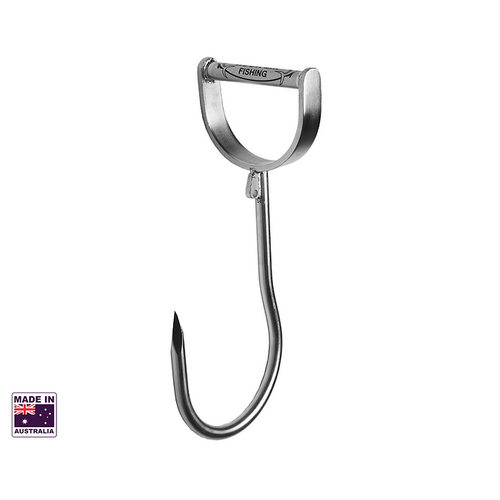 Hook'em Heavy Duty Stainless Steel Meat Hook D Style Handle 13 x 150mm