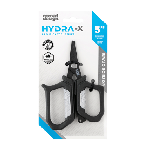 Nomad Design Hydra-X 5" Stainless Steel Braid Line Scissors Cutter Fishing Tool