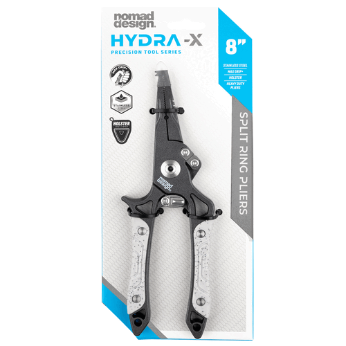 Nomad Design Hydra-X 8" Stainless Steel Split Ring Pliers Fishing Tool