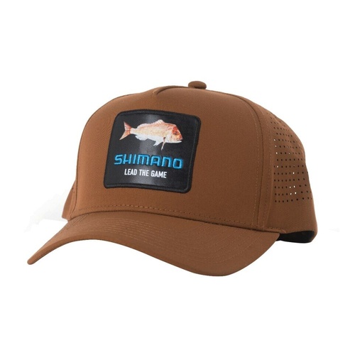 Discontinued - Shimano Fishing Lead The Game Snapper Oak Colour Trucker Cap 2025 Release