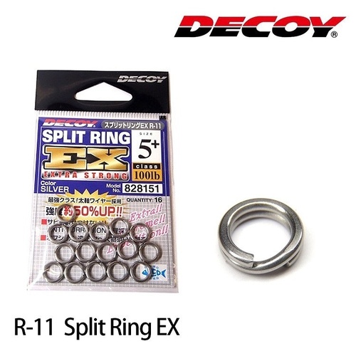 Decoy R-11 EX Extra Strong Fishing Split Ring - Choose Size