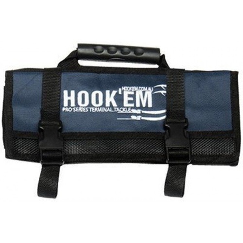 Hook'em Lure Pouch 6 Compartments - Blue with Full Straps &amp; Carry Handle - 110cm Long