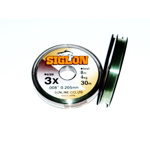 Sunline Siglon Tippet 30m Monofilament Leader #3x 8lb
