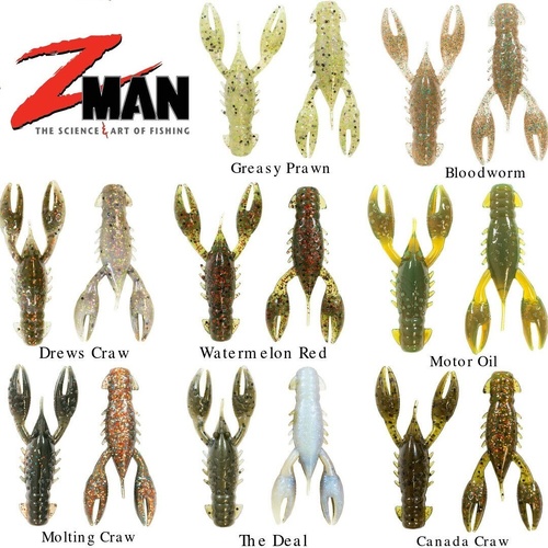 Zman TRD Crawz 2.5" inch Soft Plastic Fishing Lures 1pk / 6 lures Zman Z man