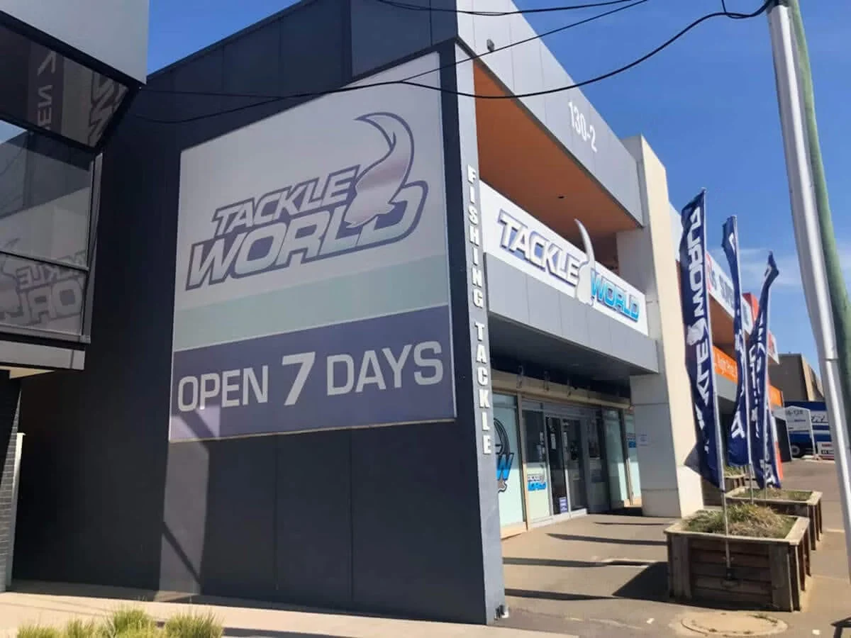 Tackle World Canberra store entrance